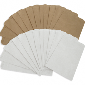 Flat Paper Pharmacy Bags : 6.25" x 9.25"